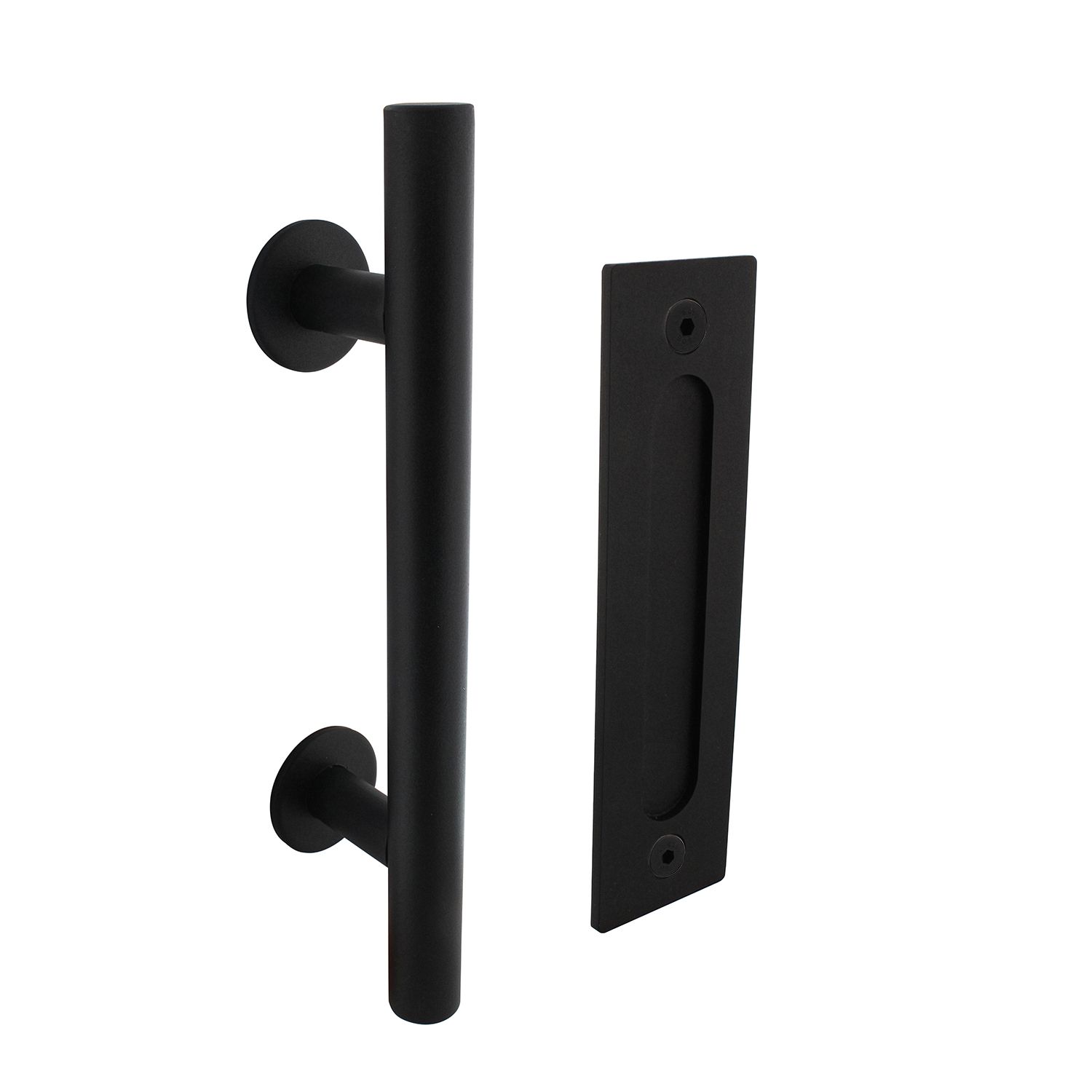 Express Levering Intersteel Deurgreep T-model ø25x305 mm met schuifdeurkom 220x60 mm zwart