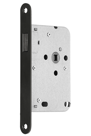 Nieuw Mauer 1545 loopslot RVS met magneetschoot en zwarte voorplaat (01545F00930918V)