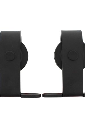 Beperkte Voorraad Intersteel Set van 2 hangrollen Basic Top 130 mm mat zwart