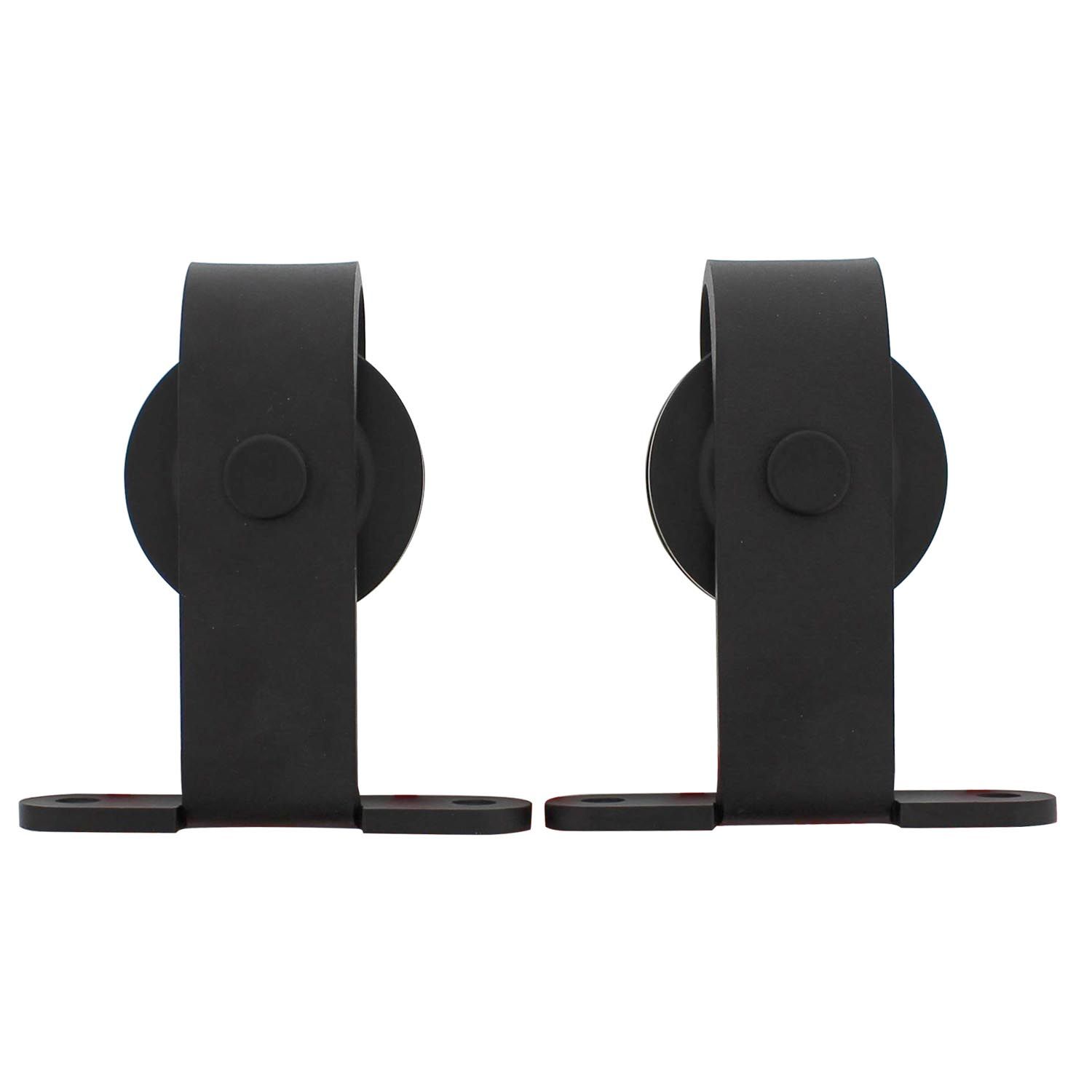 Beperkte Voorraad Intersteel Set van 2 hangrollen Basic Top 130 mm mat zwart