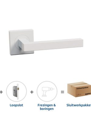 Actieprijs Skantrae Sluitwerkpakket 2041 Squared 16 Regular loop WIT