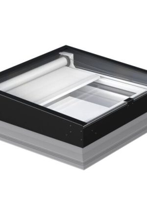 Speciale Aanbieding Fakro schuin platdakraam DXZ-A P2 + ingebouwde screen (AMZ/Z) 60x90 cm