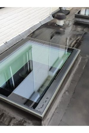Exclusieve Aanbieding Intura platdakraam PGX B9 triple zonwerend glas HR+++ 100x100 cm