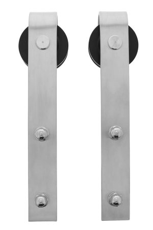 Intersteel Set van 2 hangrollen Basic rvs geborsteld Populair