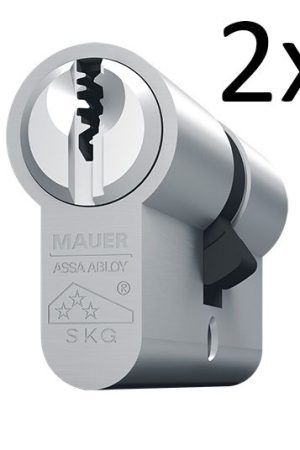 Mauer F3P cilinder set van 2 gelijksluitend (41DC1-F3P-NI-S2) Voordeelprijs