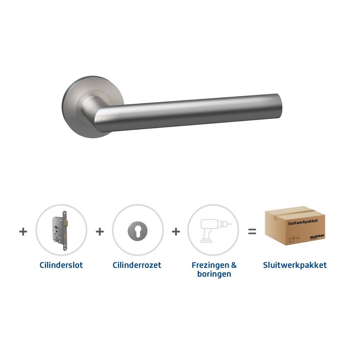 Exclusieve Aanbieding Skantrae Sluitwerkpakket 2003 Orbit cilinder RVS