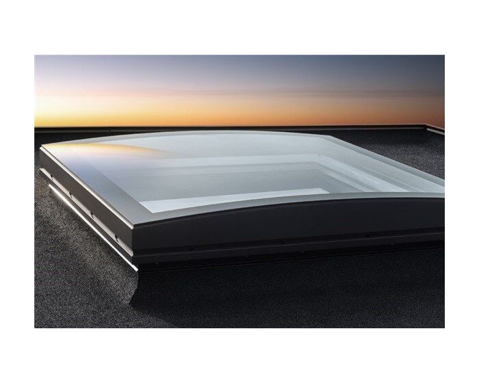 VELUX gebogen glaskoepel 200x100 cm compleet met dakopstand Korting