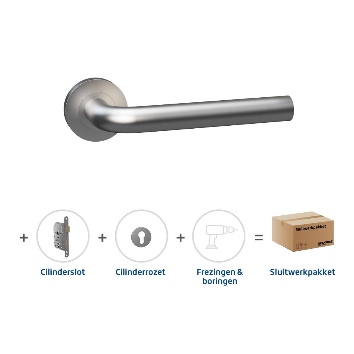 Aanbieding Skantrae Sluitwerkpakket 2027 Anglia cilinder RVS
