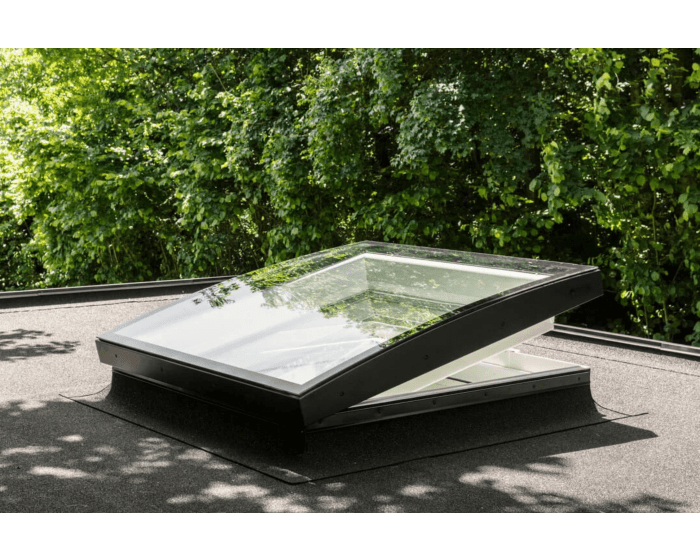 Weekendaanbieding VELUX lichtkoepel gebogen glas solar ventilerend 100x200 cm