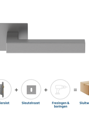 Bestseller Skantrae Sluitwerkpakket 2073 Squared 20 flat sleutel RVS