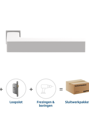 Favoriet Skantrae Sluitwerkpakket 814 Squared 20 minimal loop WIT