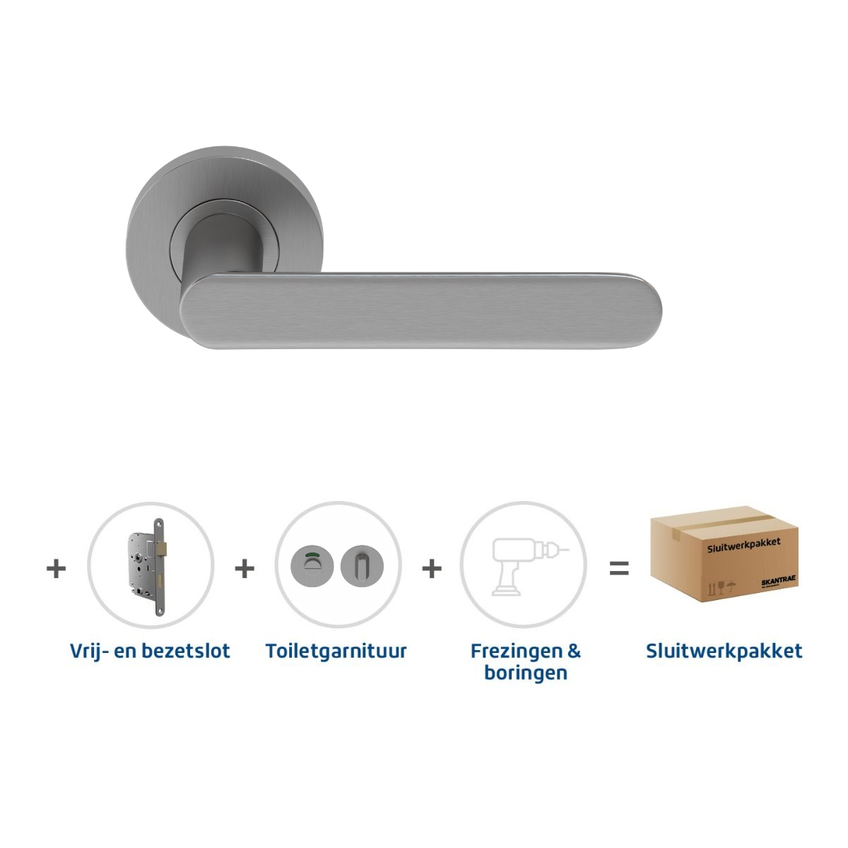 Laatste Kans Skantrae Sluitwerkpakket 2162 Arc 20 regular toilet RVS
