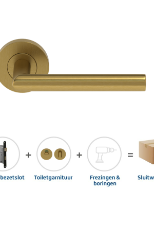 Korting Skantrae Sluitwerkpakket 2130 Orbit 19 regular toilet MAT MESSING