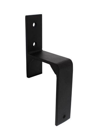 Intersteel Set van 5 wandsteunen voor dubbele schuifdeuren mat zwart Laatste Kans