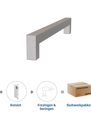 Weekendaanbieding Skantrae Sluitwerkpakket 2095 Squared deurgreep 20x300 RVS