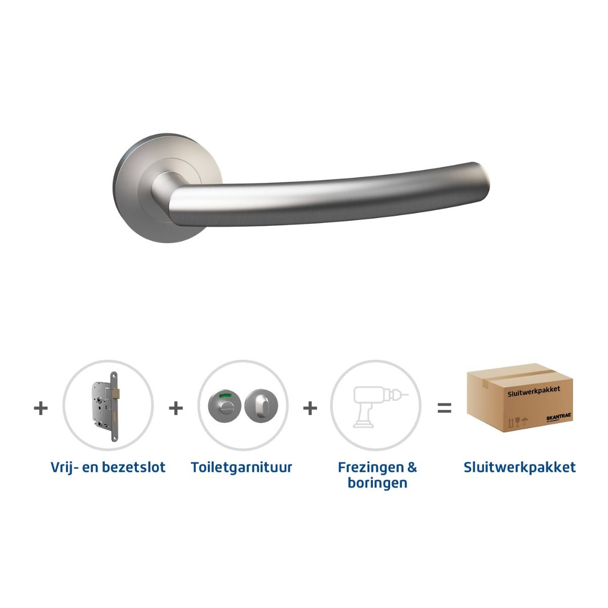 Direct Verzonden Skantrae Sluitwerkpakket 2030 Corvus toilet RVS
