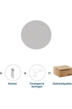 Gereduceerde Prijs Skantrae Sluitwerkpakket 2181 Orbit deurknop WIT