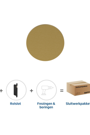 Betaalbaar Skantrae Sluitwerkpakket 2185 Orbit deurknop MAT MESSING