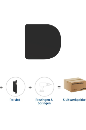 Goedkoop Skantrae Sluitwerkpakket 2195 Arc deurknop ZWART