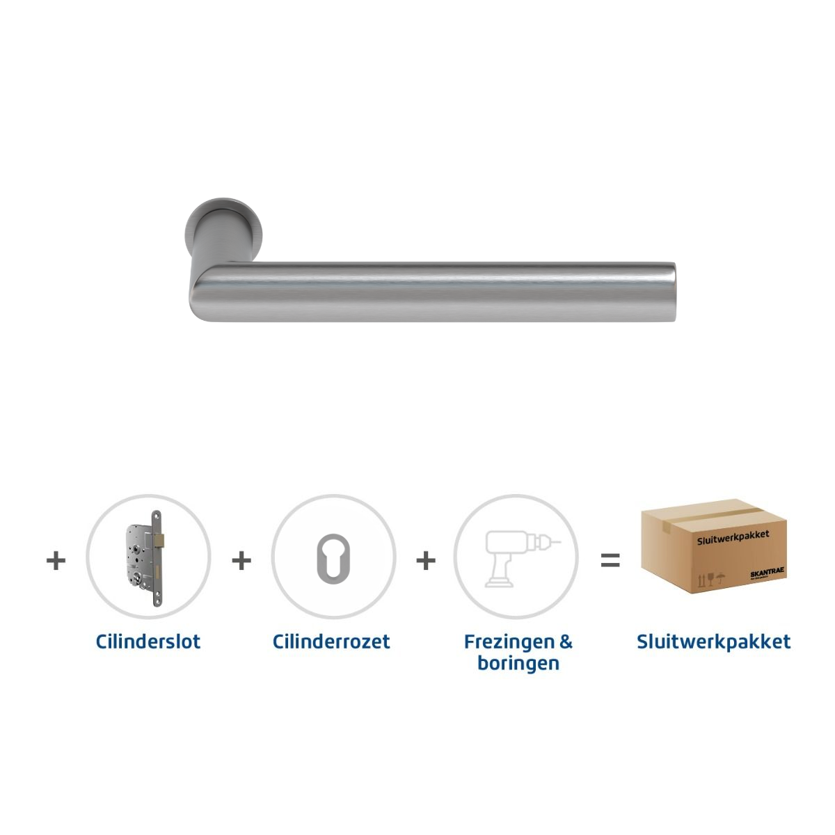 Aanbieding Skantrae Sluitwerkpakket 922 Orbit 19 minimal cilinder RVS