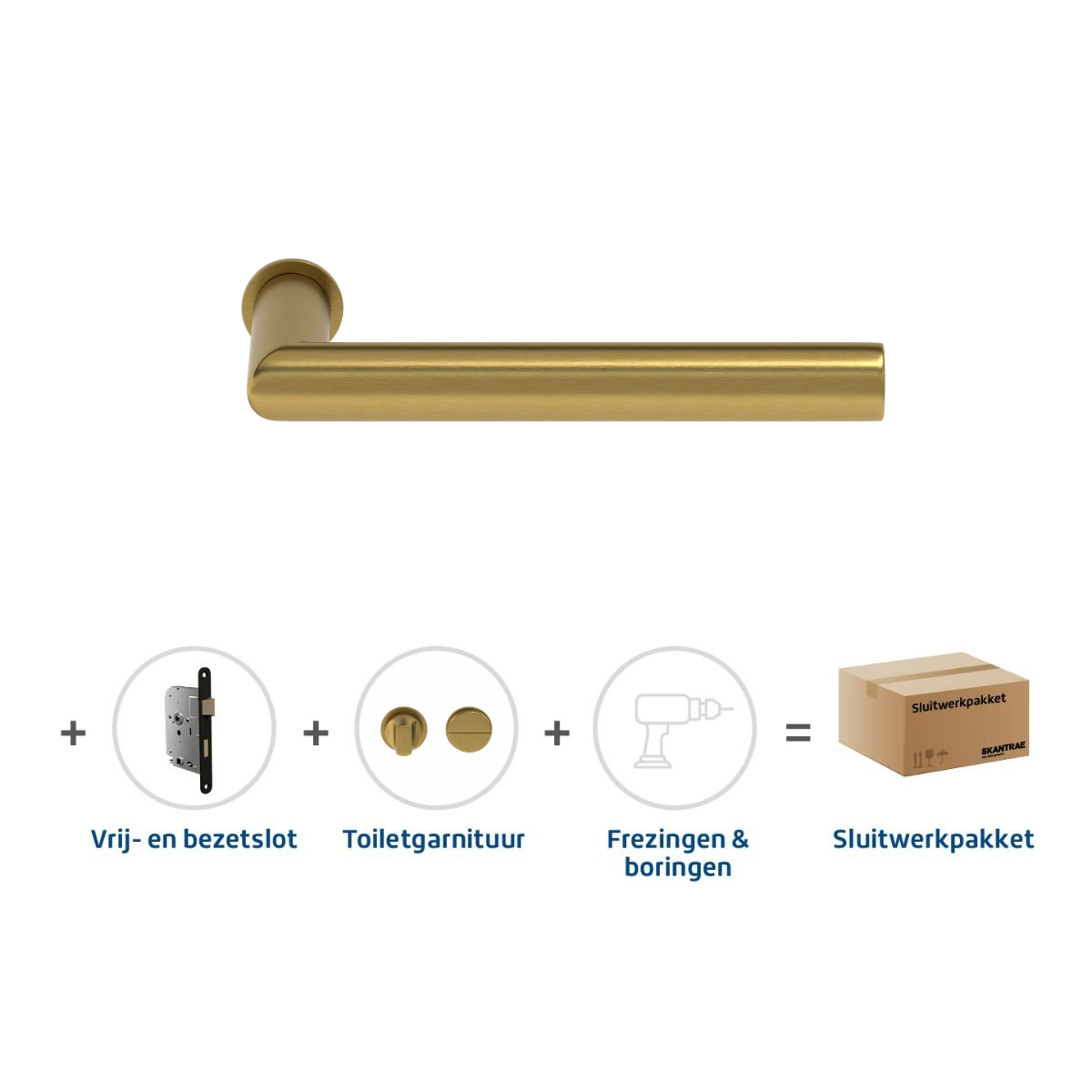 Weekendaanbieding Skantrae Sluitwerkpakket 943 Orbit 19 minimal toilet MAT MESSING