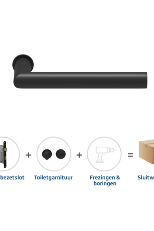 Laatste Kans Skantrae Sluitwerkpakket 859 Orbit 19 minimal toilet ZWART