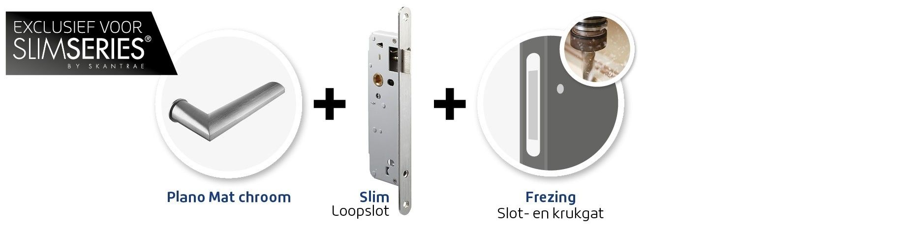 Goedkoop Skantrae Sluitwerkpakket 801 MAT CHROOM