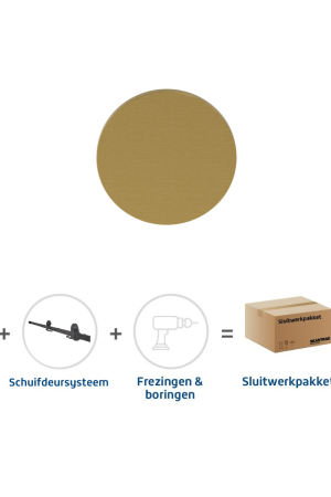 Express Levering Skantrae Sluitwerkpakket 2186 Orbit deurknop MAT MESSING
