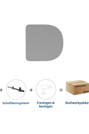 Gereduceerde Prijs Skantrae Sluitwerkpakket 2198 Arc deurknop RVS