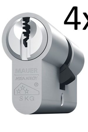 Mauer F3P cilinder set van 4 gelijksluitend (41DC1-F3P-NI-S4) Koop Vandaag