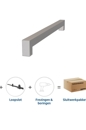 Must-Have Skantrae Sluitwerkpakket 2108 Squared deurgreep 16x300 RVS