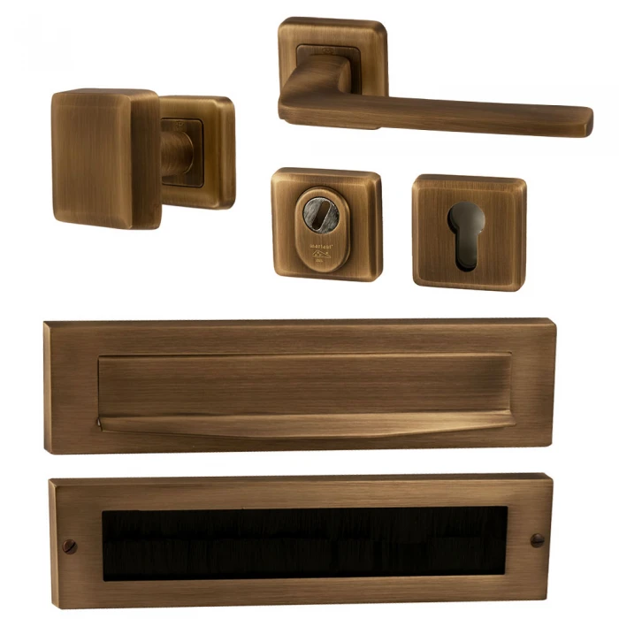 Voordeurset Zenith compleet (mat brons) Dagaanbieding