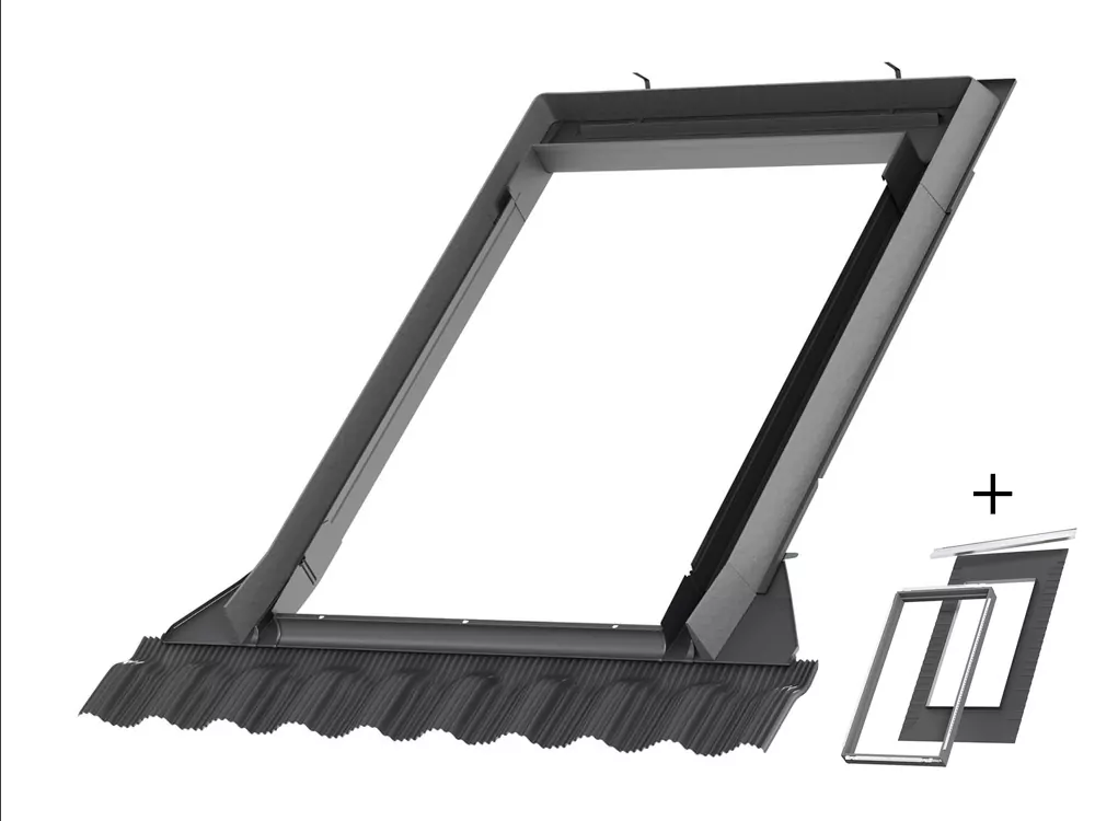 Aanbieding EDW PK25 2000 – Dakpannen/Riet/Golfplaat — Inclusief BDX (isolatieframe) + waterkerend manchet BFX