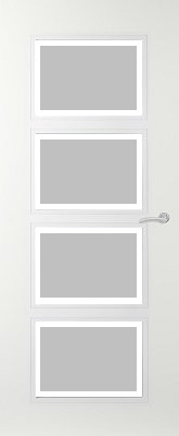 Merkproduct Svedex Elite AE34 Gezandstraald glas met blankglas rand