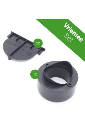 Vriemee set 2x eindkap en 1x onderuitloop Gratis Retour
