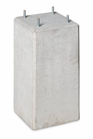 Aanbieding Betonpoer 22x22 en 45 cm hoog grijs M10