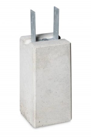 Populair Betonpoer 22x22 en 45 cm hoog met strippen