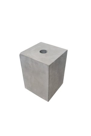 Sokkel/ Betonpoer 12x12 en 20 cm hoog met gat 3 cm Beste Prijs