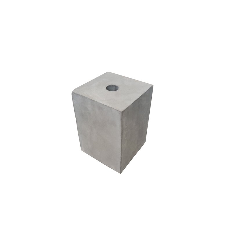 Sokkel/ Betonpoer 12x12 en 20 cm hoog met gat 3 cm Beste Prijs