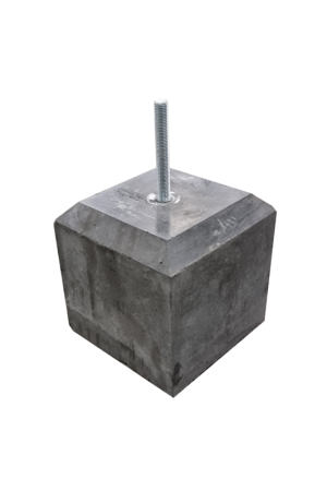 Betonpoer 20x20 en 20 cm hoog antraciet M16 Weekendaanbieding