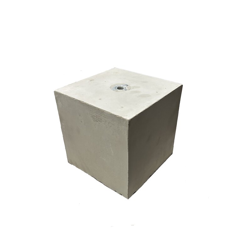 Merkproduct Betonpoer 20x20 en 20 cm hoog grijs M16