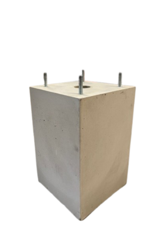 Fabrieksprijs Betonpoer 23x23 en 35 cm hoog grijs M10 voor laadpaal poer