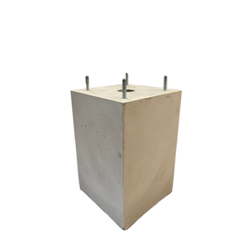 Fabrieksprijs Betonpoer 23x23 en 35 cm hoog grijs M10 voor laadpaal poer