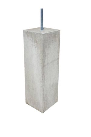 Veilige Betaling Betonpoer 19x19 en 50 cm hoog grijs M16
