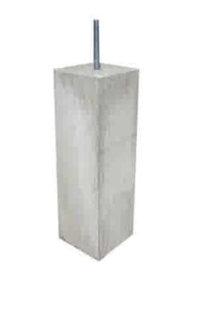 Alleen Vandaag Betonpoer 14x14 en 50 cm hoog grijs M16