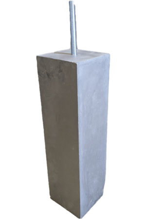 Betonpoer 14x14 en 50 cm antraciet M16 Goedkoop