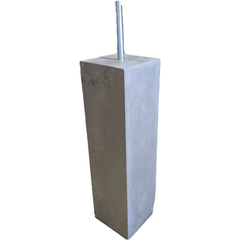 Betonpoer 14x14 en 50 cm antraciet M16 Goedkoop