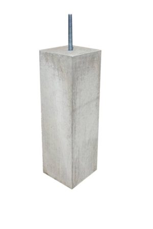 Aanbieding Betonpoer 15x15 en 50 cm hoog grijs M16