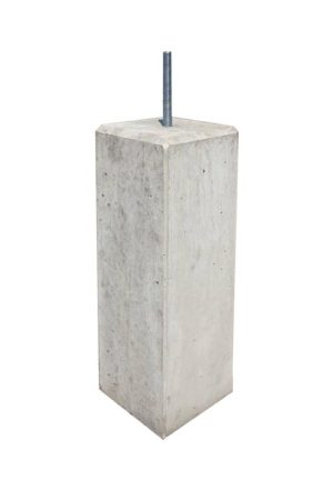 Tijdelijk Beschikbaar Betonpoer 17x17 en 50 cm hoog grijs M16