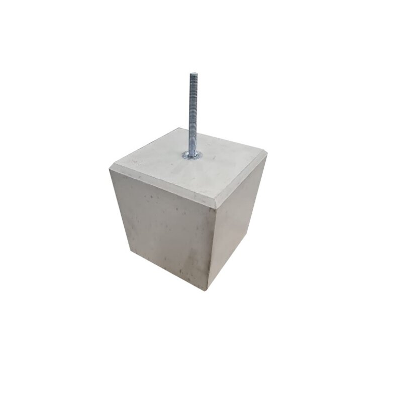 Betonpoer 24x24 en 25 cm hoog grijs M16 Must-Have